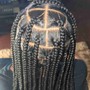 Feed Ins 6 braids straight back