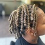 Two stand twist on natural hair with wash