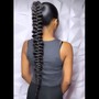 Braided ponytail