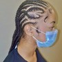 High up Ponytail Braids