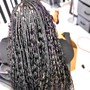 Medium Sized Box Braids (Mid Back Length)