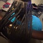 large knotless braids