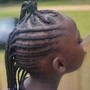 Kids Cornrows w/ Weave ages 1-10