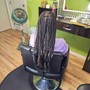 French curl Box Braids (medium size)