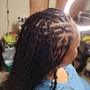 Cornrows/ straight back/patterned