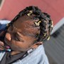 Locs With Beads Style