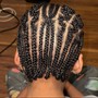 Cornrows on natural hair