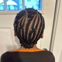 Fulani Braids with curls (PASS THE BUTT)