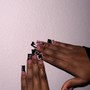 Long acrylic nail set