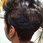 Updo/Ponytail with weave