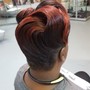 Updo/Ponytail with weave