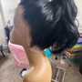 Extended ponytail with bundles