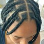 Braided ponytail (medium small braids) Hair Incl