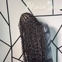 Small bohemian knotless braids