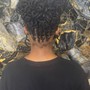 Loc retwist wash and style