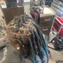 Loc retwist wash and style