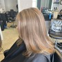 All over color with partial balayage