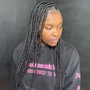 Cornrows Updo Medium (Midback)