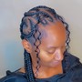 5 to 7 Feed in braids