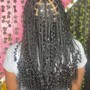 Natural hair box braids