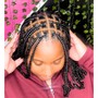 Natural hair box braids