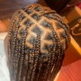 Natural hair box braids