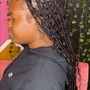 Sew in (braids in front sew in back)