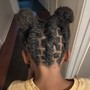 Kid's Natural Hair Braids w/ Beads