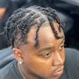 Men or Woman Bun Two Strand Twist