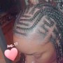 Cutie Braidz(small knotless into bob with curls