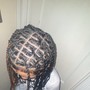 Medium knotless Braids