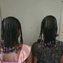 Girls Braided ponytail