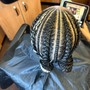 Add weave to cornrows