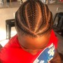 Braids (no hair added)