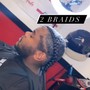 Flip Over Braids w/ QW in Back