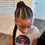 Kid's braided ponytail