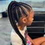 Kid's braided ponytail