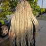 Small  back length knotless Braids