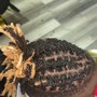 Straight back cornrows