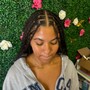 Tribal braids w/ quick weave