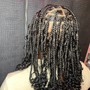 Smedium Boho bob Knotless Braids