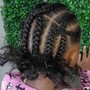 Kid's Feed in French Braids