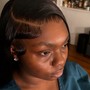 360 lace wig install (updo)