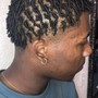 Lock Style 2 strand twist shoulder