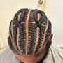 feed in braids (cornrows)