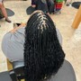 Boho box braids with MK