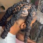 Loc Extensions with Braid hair