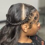 Kid's boho knotless Braids