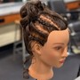 Add in loose hair to any braids