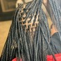 Small knotless bohemian braids(synthetic)